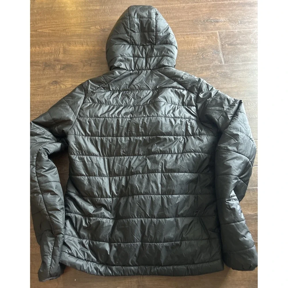 Men's Decathalon Forclaz Men's MT100 Hooded Synthetic Jacket Black Size Medium